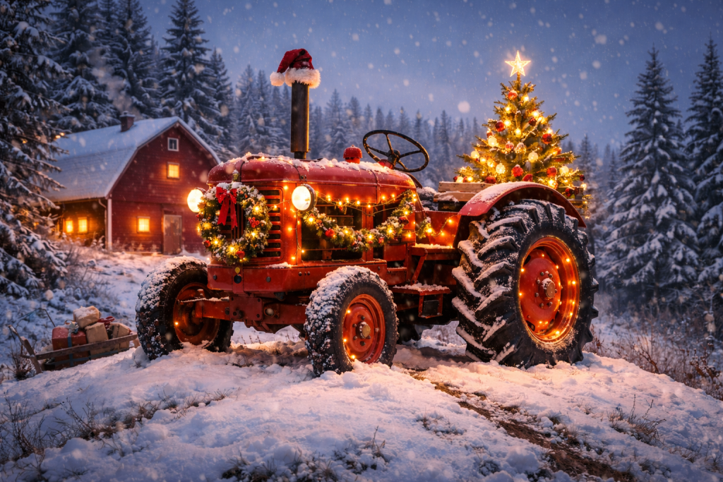 julmarknad Viksta traktor museum